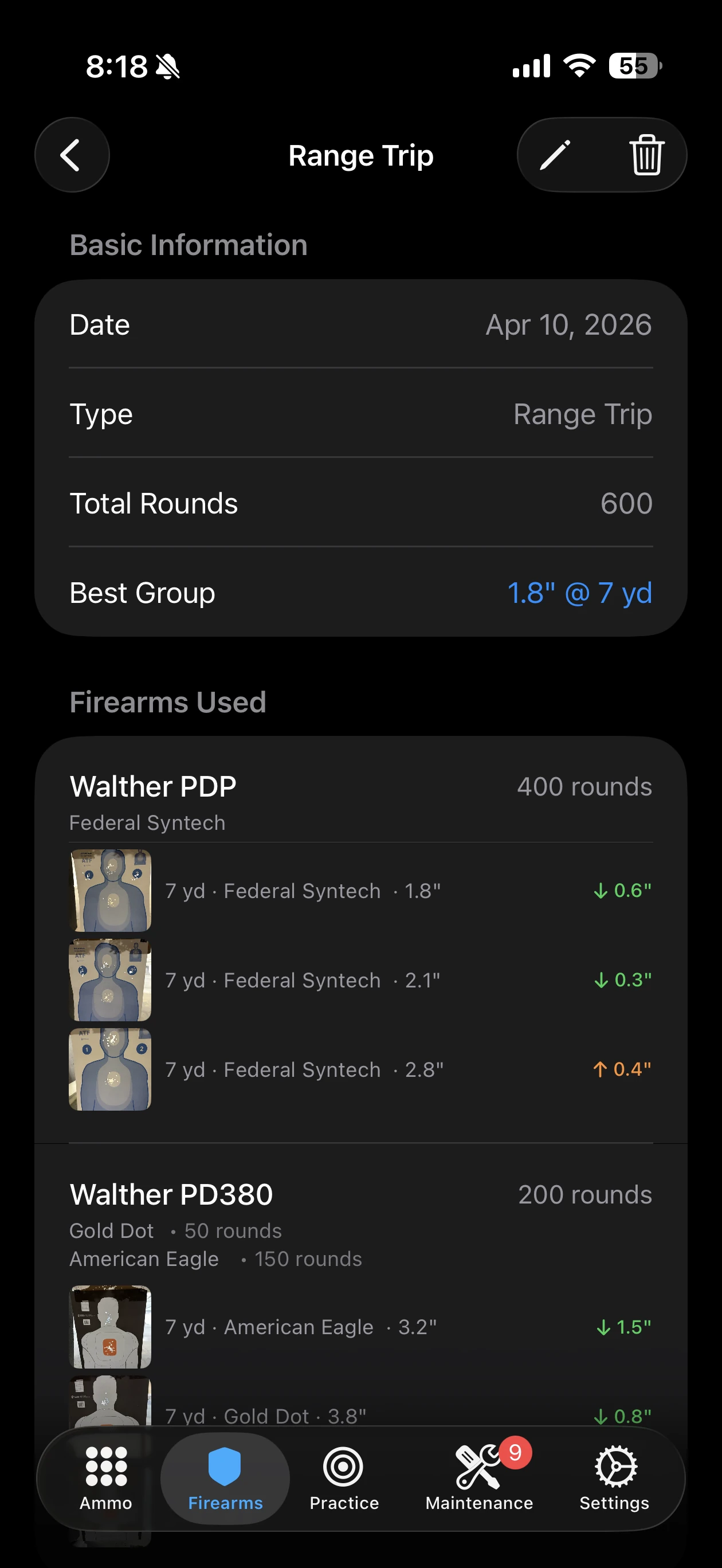 Practice History